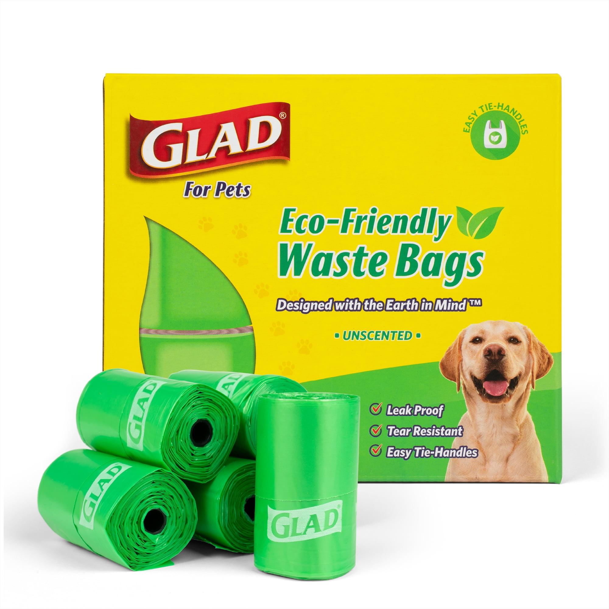 Perfect for all Sizes of Pet Waste Long Green-Pup 100% Compostable Biodegradable Earth Friendly Dog Poop Bags with Dispenser and Leash Clip- Extra Thick 9x13 and Leak Proof Eco-friendly 16 Rolls,15 Bags Per Roll 240 Count