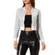 thumbnail image 1 of CHAQUETA BOMBER CORTA CON CREMALLERA Y LENTEJUELAS INSPIRADA EN CHIC PARA MUJERES L Blanca, 1 of 7