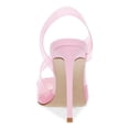 thumbnail image 2 of STEVE MADDEN Womens Pink Transparent Asymmetrical Padded Vienne Pointed Toe Stiletto Slip On Slingback 6.5 M, 2 of 4