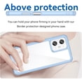 thumbnail image 2 of Case for Xiaomi Redmi Note 12 Phone Case Slim Dropproof [Defend from Drop/Scratch/Slip/Fingerprint] Clear Acrylic Hard Back Soft TPU Bumper Hybrid Phone Cover for Xiaomi Redmi Note 12-Blue, 2 of 8