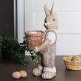 thumbnail image 3 of 17.5" White and Brown Easter Boy Rabbit Outdoor Garden Planter, 3 of 3