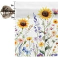 thumbnail image 3 of Spring Wildflowers Curtain Valance for Windows Watercolor Pink Floral Sunflower Window Treatments 1 Panel Short Curtains for Kitchen Windows Bathroom Bedroom,54 x 18 Inch, 3 of 5