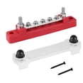 thumbnail image 4 of Bloque de terminales eléctricos portátil perfecl con cubierta transparente Barra colectora de 5 vías cobre 150 a rojo, 4 of 8