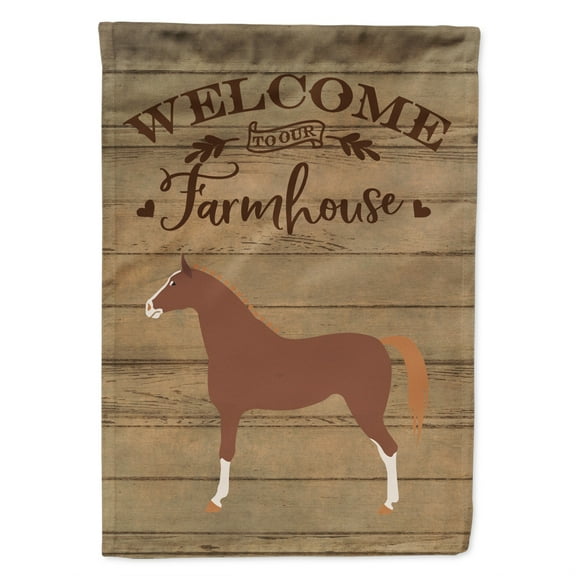 Carolines Treasures CK6853GF Hannoverian Horse Welcome Garden Size Outdoor-Flags, Multicolor