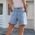 thumbnail image 4 of Lisingtool Clearance Shorts for Women Jean Shorts Womens European and American Trendy Loose Casual Women's New Denim Shorts High Waist Loose Slimming Trousers XS-L Clearance sale, 4 of 6