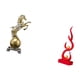 thumbnail image 5 of Escultura Artística De Llama De Caballo De Resina Moderna, Figura De Fuego Abstracta Coleccionable, Adorno Decorativo Para Sala De Estar, Oficina, Estante, Centro De Mesa, 5 of 8