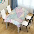 thumbnail image 4 of Yayeee Tablecloths 60" x 108" Rectangle Wrinkle Resistant Party Table Cover, Purple Geometric, 4 of 8