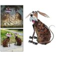 thumbnail image 3 of Lámpara con forma de animal perfecl luces de decoración de jardín con energía solar Estatua perro, 3 of 8