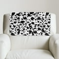 thumbnail image 5 of SCRAWLGOD Cow Print Splash Black White 3 PCS Sofa Headrest Protector Waterproof Recliner Headrest Cover Chair Head Rest Cover for Sofa,Office Chair,Theater Seat 17 x 27 in, 5 of 7