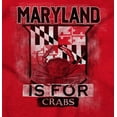 thumbnail image 2 of Maryland is for Crab MD Flag Souvenir Womens Fitted Plus Size Graphic Tee Brisco Brands 3X, 2 of 5