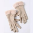 thumbnail image 4 of Womens Thermal Lined Cycling Gloves, Winter Warmth Riding Gloves Winter Gloves, 4 of 8