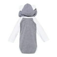 thumbnail image 2 of Rabbit Skins Infant Fine Jersey Character Hooded Long Sleeve Bodysuit with Ears, 2 of 4