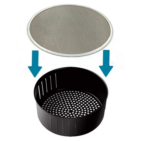 

ZEAVAN Durable 19/21/23/25cm Stainless Steel Oil Splatter Screen Net Cover for Air Frying Pot