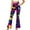 Green, variant on PMUYBHF Womens Casual Pants for Work Womens Mardi Bell Bottoms Purple Green Yellow High Waist Flare Pants 3 Womens Khaki Pants Plus Size Christmas Pajama Pants