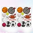 thumbnail image 2 of LOLIPPYY 2-Pack 50x70cm Sports Wall Stickers Removable Decals for Bedroom Living Room Decor - Basketball Rugby Football Dart Art, 2 of 7