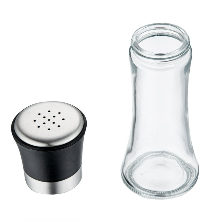 Vetri 6 oz Glass Salt / Pepper Grinder - 1 3/4 inch x 1 3/4 inch x 5 3/4 inch - 1 Count Box, Clear