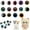 Style 02, variant on 12-25mm  Doll Safety Eyes，Colorful Plastic Crochet Eyes  with  Washers for Doll, Puppet Crafting, Plush Animal Teddy Bear Craft Making (Multicolor)