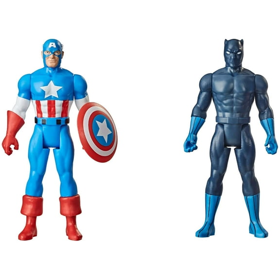Marvel Child Recollect Action Figures, Plastic Black, 2 Pack