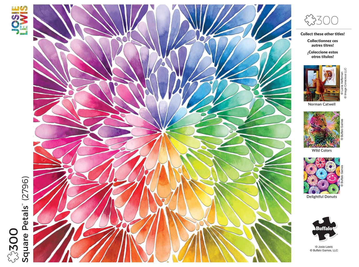 Buffalo Games - Le puzzle Josie Lewis - Square Petals - en 300 pièces