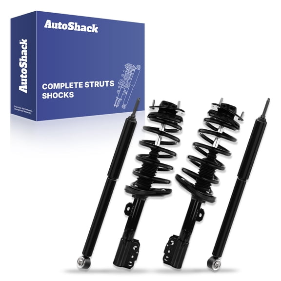 AutoShack Front and Rear Complete Strut & Coil Spring Assemblies & Shock Absorbers - Driver and Passenger Side for Toyota, Sienna 2011-2014, FWD V6 3.5L