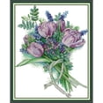thumbnail image 2 of Cuadros Decorativos Bordado parcial Hilo de algodón ecológico Kit de punto de cruz de tulipán contado de 14 quilates (HA021) Wdftyju  embutido en tela, 2 of 9