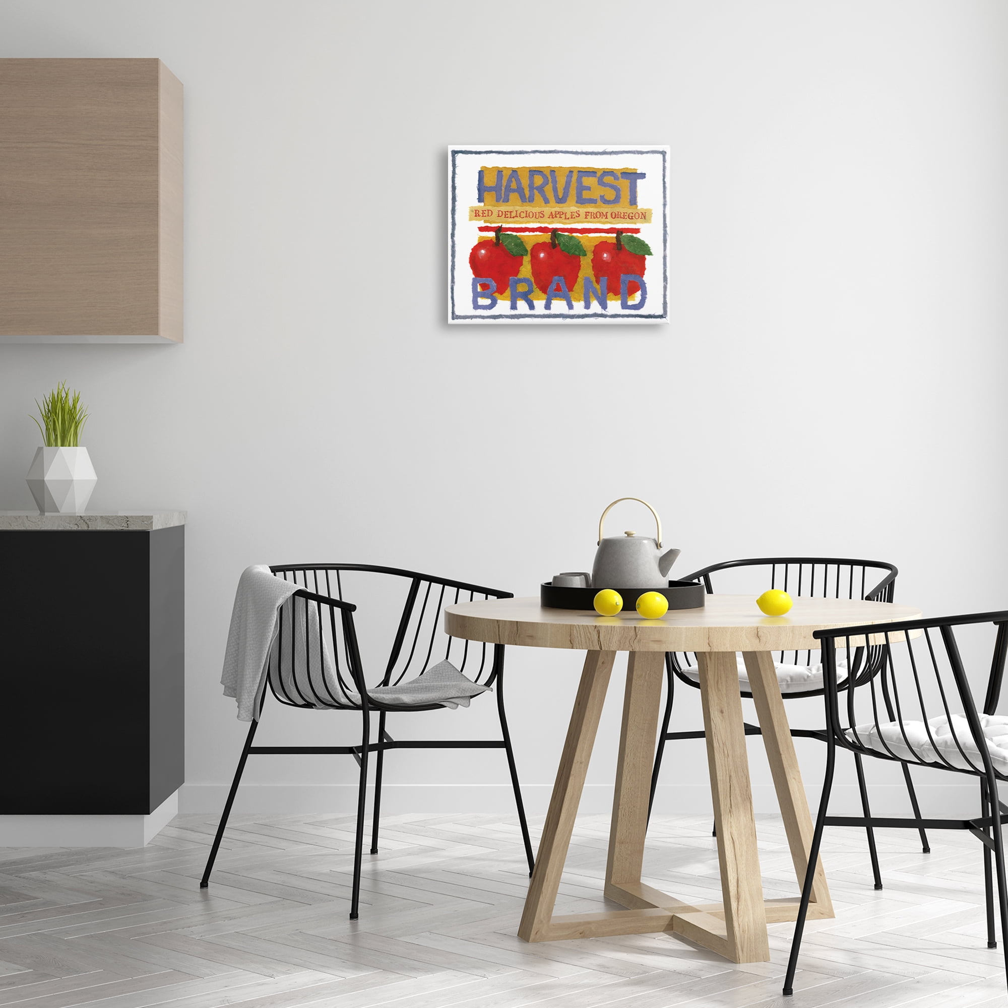 Stupell Industries Oregon Harvest Apples Food & Beverage Painting Gallery Wrapped Canvas Art Print Wall Art, 20 x 16