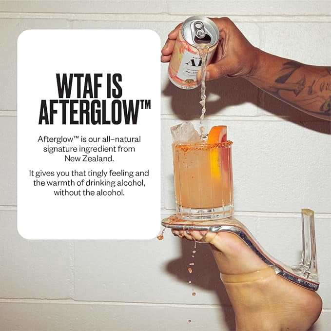 FREE AF Non-Alcoholic Drinks Margarita Variety Pack | Alcohol Alternative Sparkling Cocktails with AFTERGLOW Botanical Warmth | Gluten-Free, Low-Calorie | 8.4 oz Cans (12-Pack)