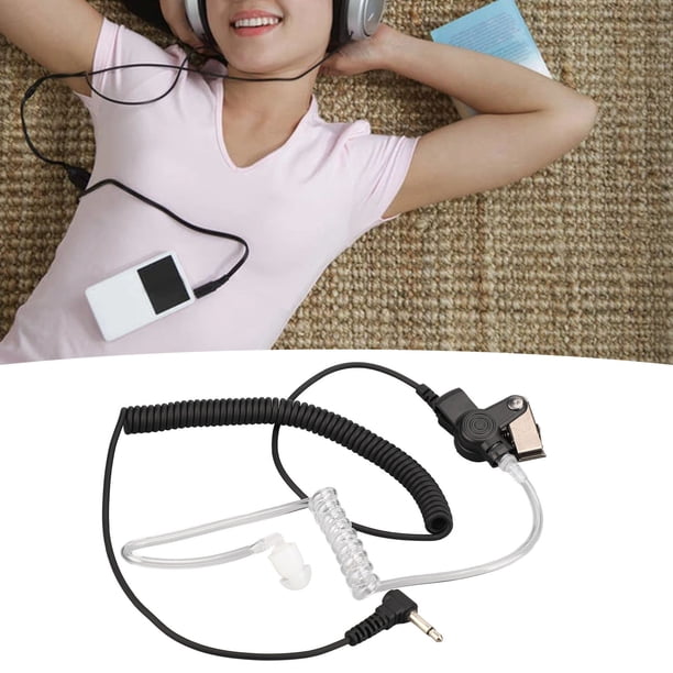 Auriculares de Radio de 2, Enchufe de Cancelación de Ruido de Ruido de Radio de Radio Profesional de 2 Y Reproducir PU para Teléfono Celular para Micrófono Manual