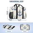 thumbnail image 3 of Large Hand-Held Storage Bag Kitchen Reusable Grocery Bags， Travel Tote Bags， Waterproof Tote，Laundry Bag，Beach Bag， Pool Bag Blue Anchor, 3 of 8