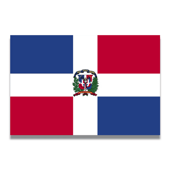 Magnet Me Up Dominican Republic Flag Vinyl Automotive Magnet Decal, 4x6 Inches