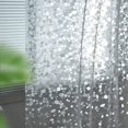 thumbnail image 3 of 2 cortinas de ducha transparentes con forro de plástico ligero con diseño de guijarros, 3 of 7