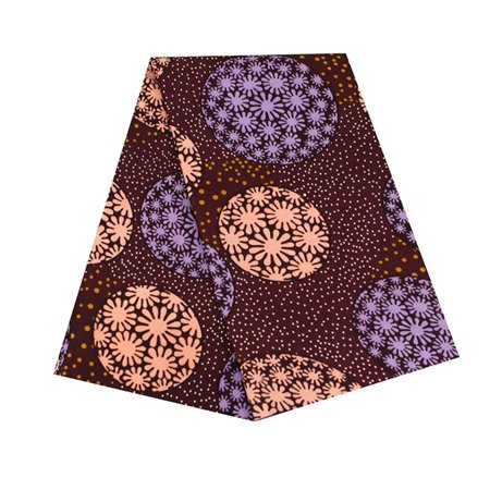VeritableWax 6 Yards Ankara African Fabric Wax Print Polyester Fabric Textile Material Ten brightly colored fabrics for Sewing Craft DIY Party Dress