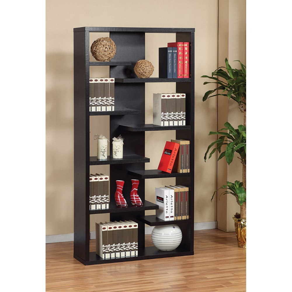 Well Designed Contemporary Bookcase, Black