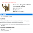 thumbnail image 2 of Heater Valve - Compatible with 1969 - 1970 Chevy Chevelle, 2 of 2