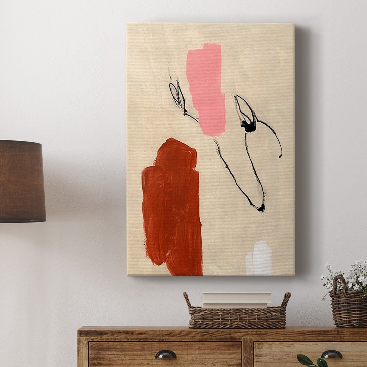 Terra Rosa Abstract I Premium Gallery Wrapped Canvas - Ready to Hang