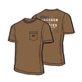 thumbnail image 2 of Dickies Traeger Tee Shirt Brown XL, 2 of 2
