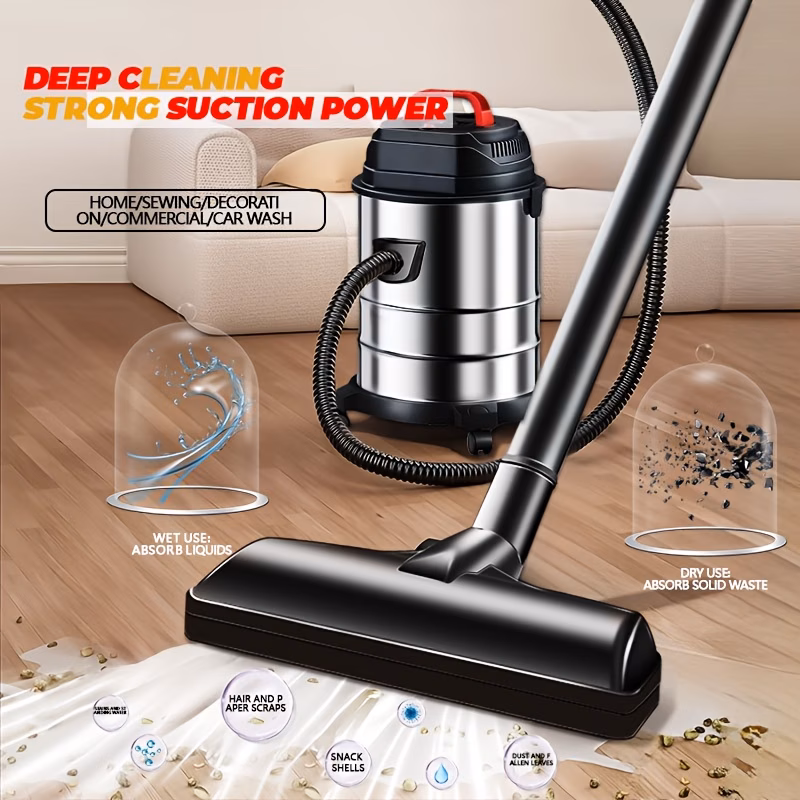 thumbnail image 3 of 2026 3-in-1 Wet and Dry Vacuum Cleaner, 110V High Power Car Vacuum, Sweeper, 18kPa Suction, Efficient Filtration System, Durable and Drop-proof, Portable Handle, Indoor and Outdoor, Car and Pet Hair, 3 of 5