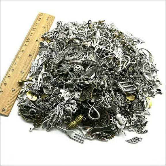 U8MO 20/50/100g Mix Charms Pendants for jewelry making Earrings Necklace Bracelet DIY-100g