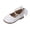 White, variant on XinghaiYIDE Girls 2026 Flats with Beaded Strap & Bow, Lightweight Soft Sole Dressy Shoes for Toddler, Comfortable Princess Footwear for Wedding/Party/Everyday Wear,Sizes 3-12.5Y White