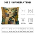 thumbnail image 5 of BANET Abstract Cat Throw Pillow Case, Gifts for Cat Lover, Funny Cat Pillow, Children Room Decoration, Cat Owners Gifts, Cat Theme Room Decor, Cushion Cover for Sofa Couch Bed 20x20in, 5 of 5