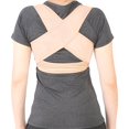 thumbnail image 4 of FrostHike Back Support Posture Corrector, Adjustable Elastic Posture Corrector Brace Shoulder Support Adjustable Back Correction Belt, Improves Posture & Back Pain Relief(M-Flesh), 4 of 5