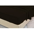 thumbnail image 2 of Queen Rayon Made From Bamboo Sheet Set - Softer Than Cotton Queen Size - Wrinkle Free - 16" Deep Pockets - 4 Piece - 1 Fitted Sheet, 1 Flat, 2 Pillowcases Queen DarkBrown, 2 of 3
