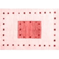thumbnail image 1 of Ahgly Company Indoor Rectangle Solid Red Modern Area Rugs, 7' x 10', 1 of 4
