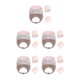 thumbnail image 3 of Sonducket Sombrero para niños pequeños Cómodos mitones de lana de algodón Sin daños en la piel Guantes de invierno Kit cálido Hebilla de ajuste Rosa 5piezas Sonducket CBP231743, 3 of 5