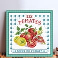 thumbnail image 2 of Bordado Parcial Hilo Algodón Ecológico 11CT Tomate Punto Cruz 39x39cm, 2 of 9