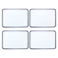 thumbnail image 1 of Uxcell 4pcs Paleta de Bandeja de Carnicero 16.5" x 11" Bandeja Rectangular de Metal con Recubrimiento de Esmalte Triple para Mezcla de Colores en Pintura Artística, 1 of 7