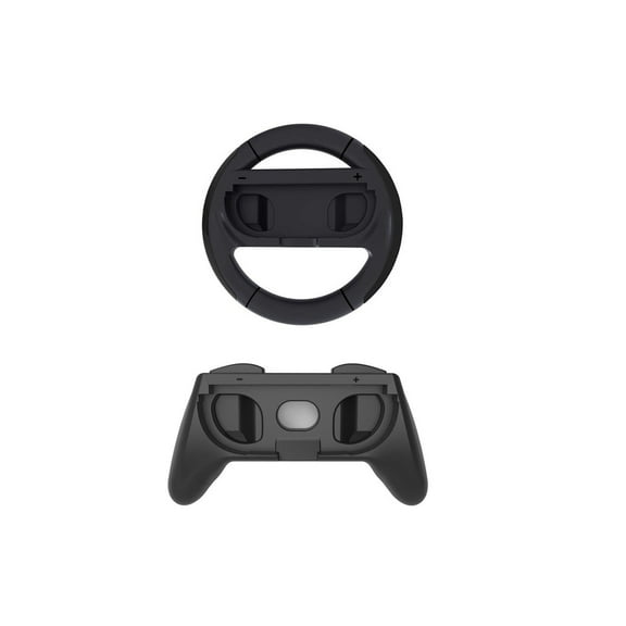 NS2 2-in-1 Racing Wheel & Grip Combo Pack for Nintendo Switch 2 Joy-Cons - Enhanced Racing & Handheld Comfort