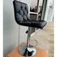 thumbnail image 3 of Heavenly Collection Black Leather Adjustable Stool SET OF 4, 3 of 6