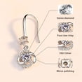 thumbnail image 4 of Pendientes Con Tachuelas De Diamantes, Pendientes Largos Creativos De Cuatro Hojas, Ganchos Para Las Orejas, Joyería Para Mujer, Regalos De Cumpleaños Y Navidad Para Mujeres Y Niñas Minnieouse AP006754-01, 4 of 6