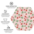 thumbnail image 3 of Pofeuu Strawberry And Flowers Print Coasters for Drinks, 4Pack PU Leather Coasters, Bar Drink Coasters for Tabletop Protection, Furniture from Damage-Hexagon, 3 of 6
